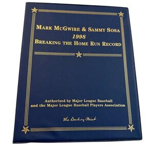 Mark McGwire Sammy Sosa 1998 Home Run Record Danbury Mint MLB Collectible Album